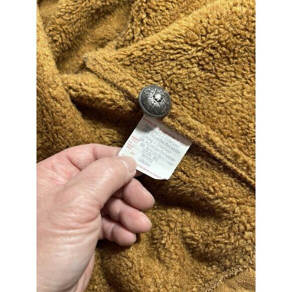 Country Cheyenne Collection Clothing Co Faux Suede Plush Shearling Jacket L - Picture 11 of 13